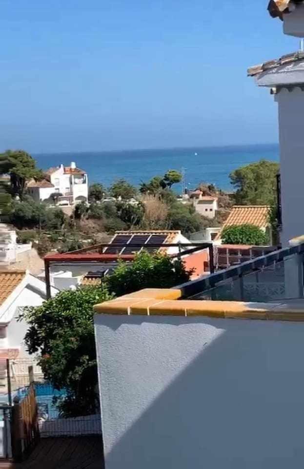 La Villa Escondida 1 Precioso Estudio Vista Al Mar Malaga Luaran gambar